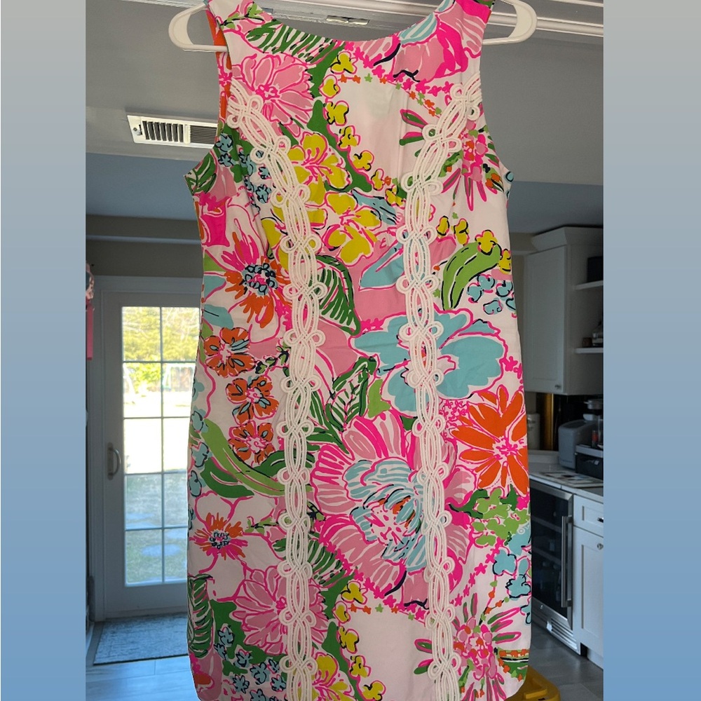 LILLY for Target sz 6 Floral Sleeveless Dress with Lace Detail